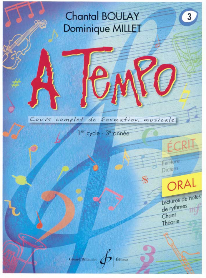 A Tempo cours complet de formation musical, oral volume 3