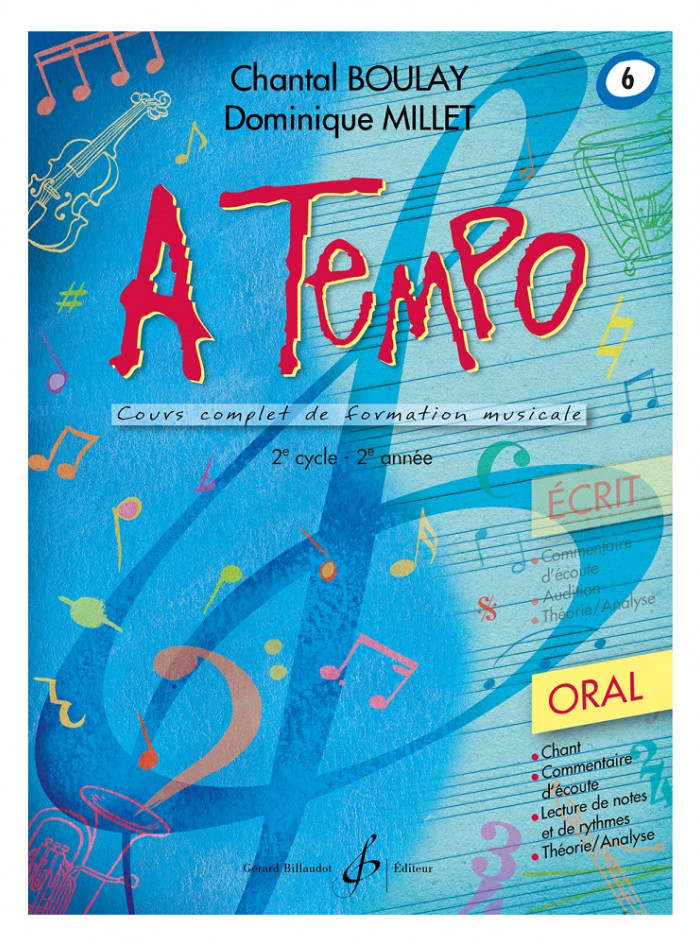 A Tempo volume 6 cours complet de formation musicale, partie orale